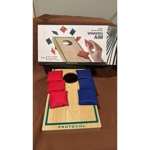 Mini Desktop Beanbag Toss Corhole Board Game Rrotocol